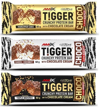 Amix Tigger Crunchy Protein Bar low sugar Amix Tigger Crunchy Protein Bar low sugar
