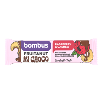 Bombus Fruit&nut Gyümölcsös szelet csokoládéban 40 g Bombus Fruit&nut Gyümölcsös szelet csokoládéban 40 g