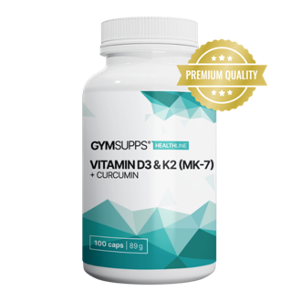 GymSupps Vitamin D3+K2 (MK-7) + Curcumin GymSupps Vitamin D3+K2 (MK-7) + Curcumin