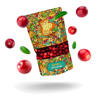 LifeLike szárított vörösáfonya, liofolizált 40g LifeLike szárított vörösáfonya, liofolizált 40g