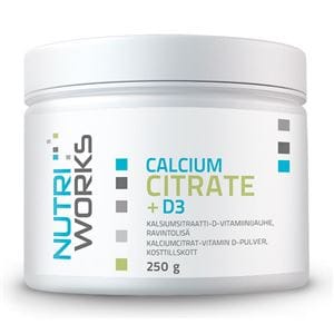 NutriWorks Calcium Citrate + D3 250g NutriWorks Calcium Citrate + D3 250g