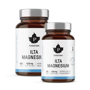 Puhdistamo Night Magnesium 120 kapszula + 60 kapszula GRATIS