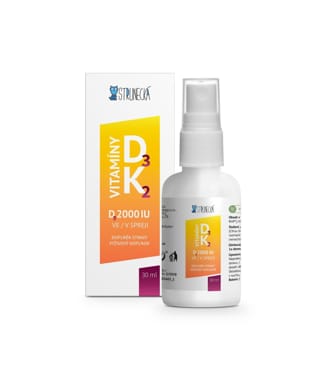 STRUNECKÁ D3-vitamin 2000 IU + K2 spray 30 ml STRUNECKÁ D3-vitamin 2000 IU + K2 spray 30 ml