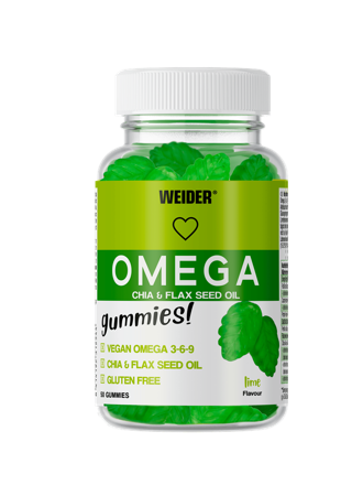 Weider Omega + Chia + Flax Seed Oil Gummies